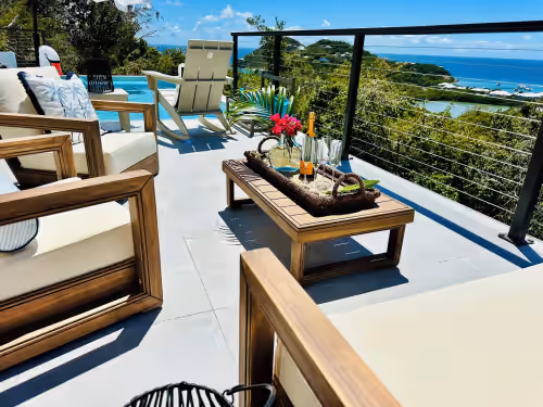 NEWEST House on St John! Gorgeous!! Secluded Pool, 6 min from ferry, Sleeps 12, photo 4