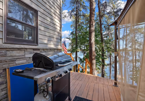 BBQ Grill at Lake Home