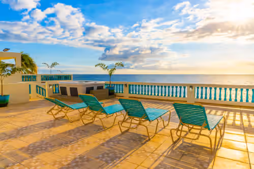 Sunset Paradise Villas Oceanfront Rincon 50 guests Private Infinity Pool