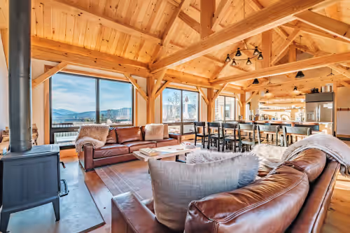 Mtn View, Sleeps 20, Hot Tub, Firepit, Wood Stove, Theater, Workspace, Bar, Gym