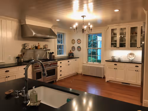 Kitchen at 'Pop Castle' Historic Gem on the Rappahannock River