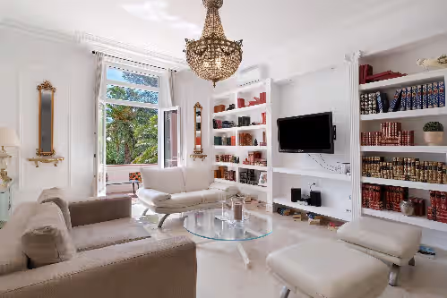 Living area at Villa "Caron Riviera" with Sea View, Wi-Fi, and Air Conditioning