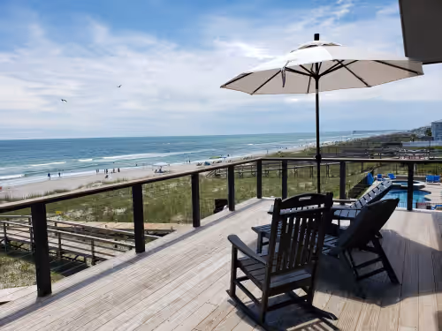 Sol de Mar Beach, Sleeps 29, Pool! Contemporary Oceanfront, both duplex units, photo 2