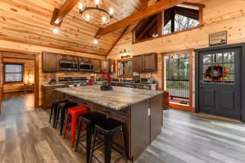 Luxurious Amazing 1 of a Kind Cabin InCabinHeated Pool Sauna Games Sleeps 30, photo 3