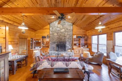 Interior at Mount Mitchell Eco Retreat