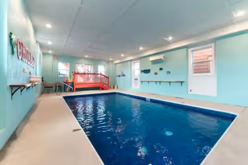 Luxurious Amazing 1 of a Kind Cabin InCabinHeated Pool Sauna Games Sleeps 30