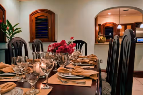 Expandable Inside Seating for 18 at Vista Verde Roatan