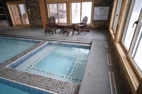 Built In Spa in the Indoor Pool Area at INDOOR POOL, 10BR, sleeps 38, 3 hot tubs, theater, roof deck