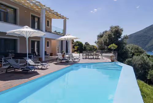 Pool at Private Beachfront Villa