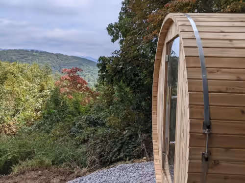 Barrel Sauna at Mountain Views in total Privacy