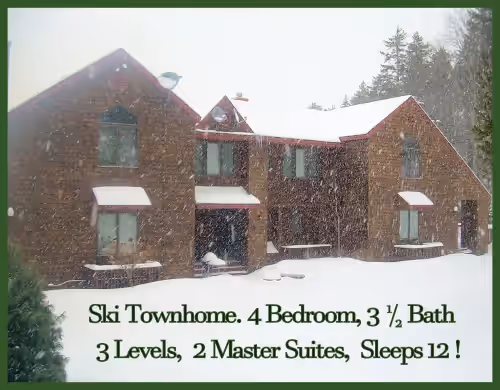 The ski slope is your backyard! Luxurious townhouse at Bretton Woods (sleeps 12), photo 4