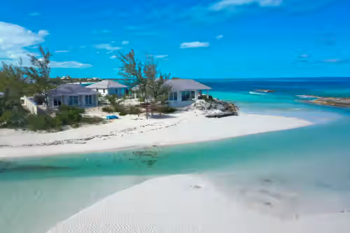 Always Calm Beach. No Estate like this in Exuma! Brand New on protected sand bar