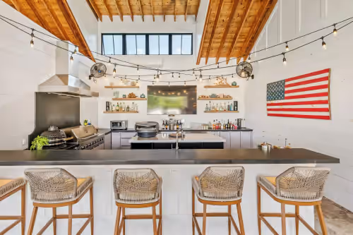 Private kitchen at A Hampton resort lifestyle with private vineyard