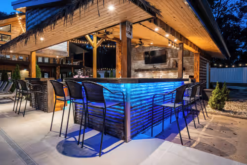 Bar (on property) at Baumans Deep Woods Escape