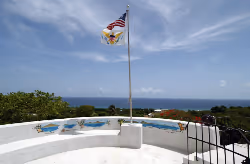 Property grounds at Estate Belvedere- a luxury villa in the heart of Cane Bay