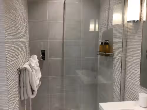 Bathroom 6 - next to the gym at Luxury Beachfront Villa Cook & Housekeeper included