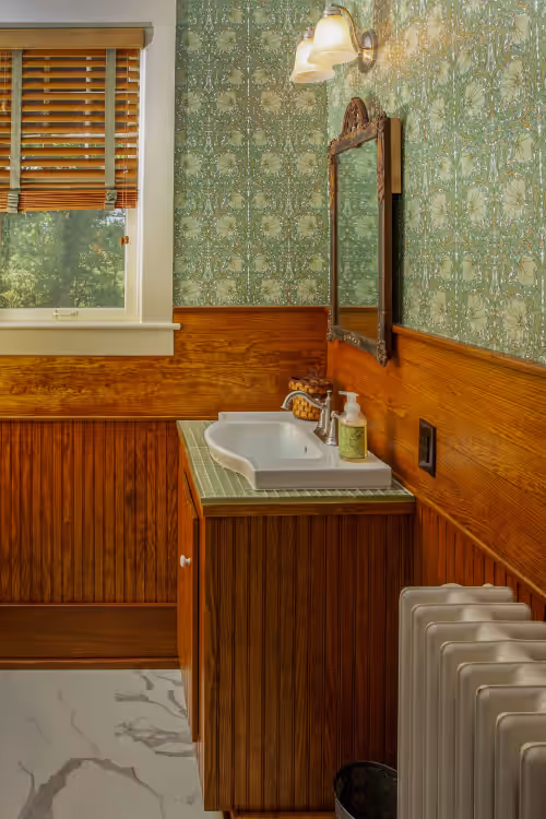 Bathroom at Orchard & Mountain Views, 5Mi Wintergreen, Gourmet Kitchen