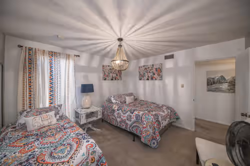Room at Right At Home-Midland Adobe Compound with Pool and Fire Pits and Billiards