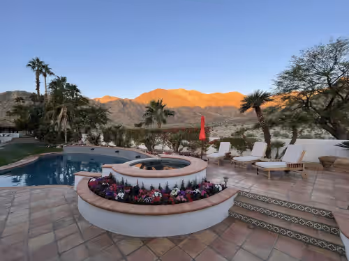 La Quinta Resort Estate Home, Secluded Privacy w/ 250 Feet of Mountain Frontage