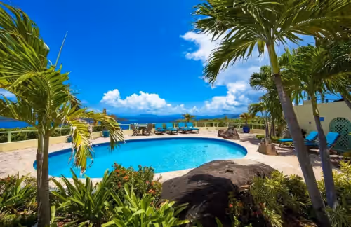 Magens Hideaway ~ 5BR w/ Heated Pool • Magens Bay & BVI Views • Sleeps 12