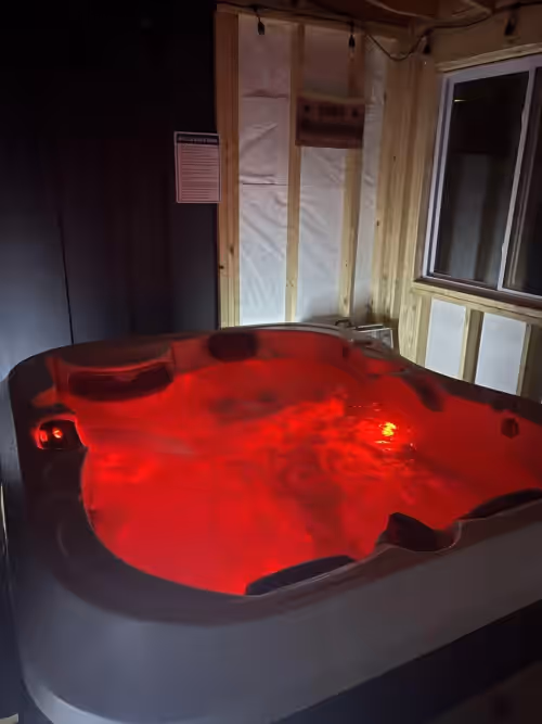 Lots of pretty colors. at RIVER! Hot tub, Movie theater, Sauna, Massage chair