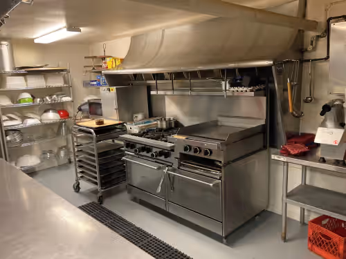Commercial kitchen in the Lodge for large families that want to cook-Rules apply at REUNIONS/RETREATS-SLEEPS 42!