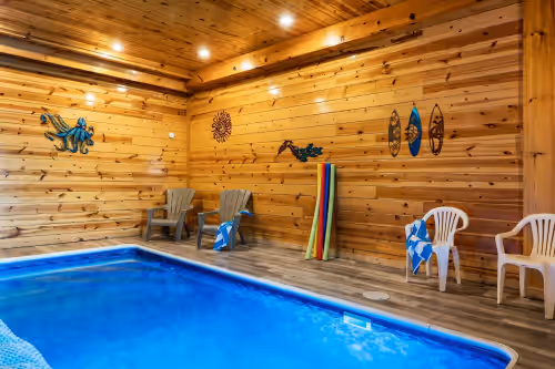 Dive into endless fun! Our indoor pool guarantees a good time for both kids and adults alike. at Luxe Retreat @ FireFly