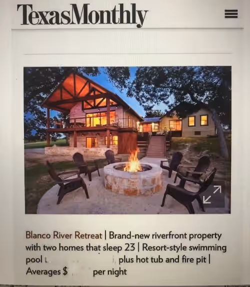 We are proudly featured in a "Texas Monthly" article. at 2 Houses