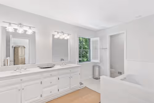 Bathroom at New To Market Farm House in Water Mill