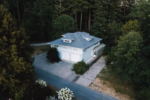 Exterior at Gorgeous waterfront homes for weddings