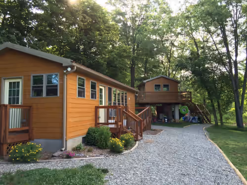 River Kitchen and Bath House at Three Otters Eco Retreat