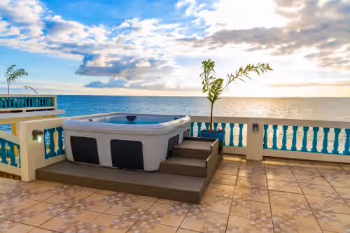Sunset Paradise Villas Oceanfront Rincon 50 guests Private Infinity Pool, photo 4