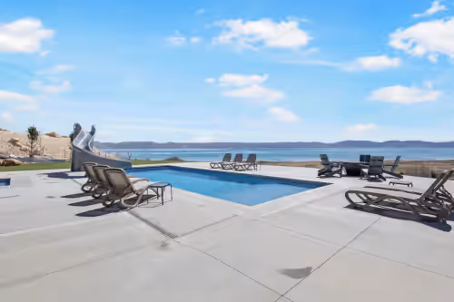 Private pool, hot tub, indoor basketball court, massive indoor slide, and VIEWS, photo 2