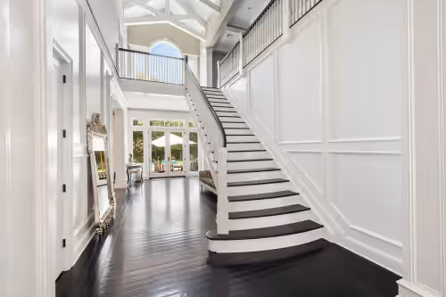 Interior at Tranquil retreat in the heart of Sag Harbor, 6 bedroom 11,000 sq ft home